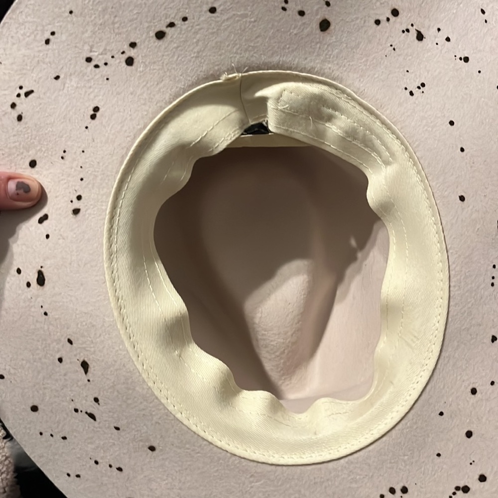 Dot Splashed Hat With Adjustable Strap - image 3